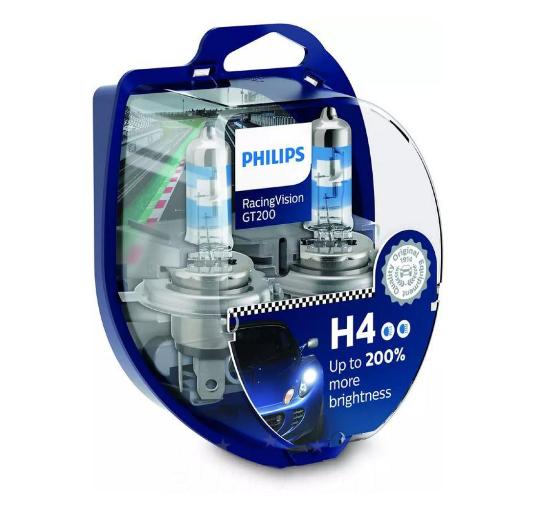 PHILIPS AUTO ŽARULJA H4 55W/12V Racing Vision GT200